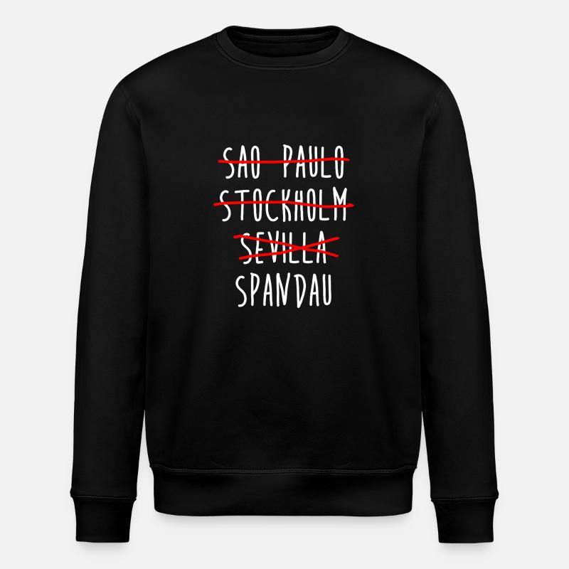 Spandau - Berlin - Germany - District - Stanley/Stella ROLLER Unisex Organic Sweatshirt - black