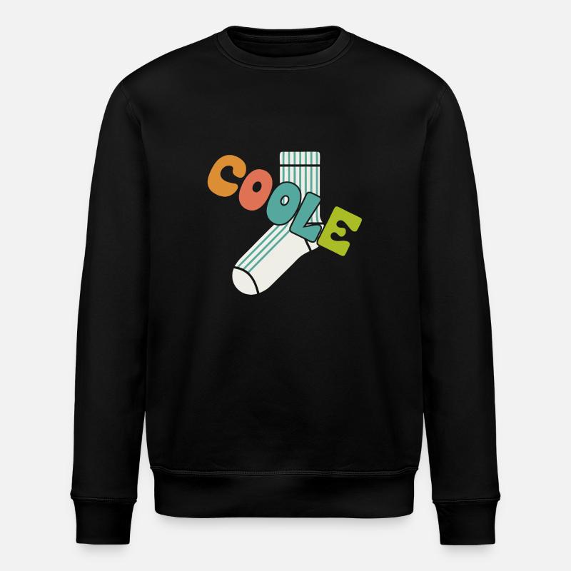 Chaussette cool - design motivant amusant - Sweat bio ROLLER Stanley/Stella Unisexe - noir