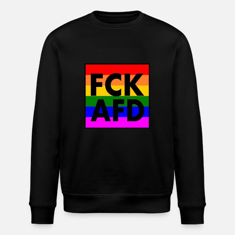 Fck afd - Stanley/Stella Unisex Bio-Sweatshirt ROLLER - Schwarz