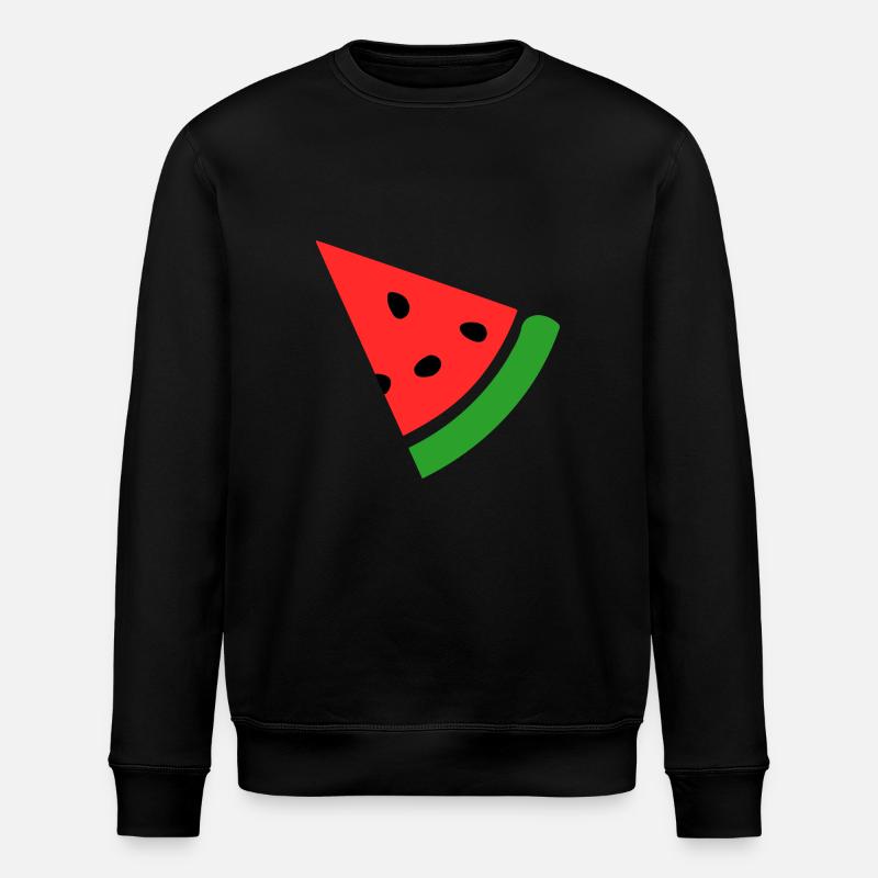 Wassermelone Melone - Stanley/Stella Unisex Bio-Sweatshirt ROLLER - Schwarz