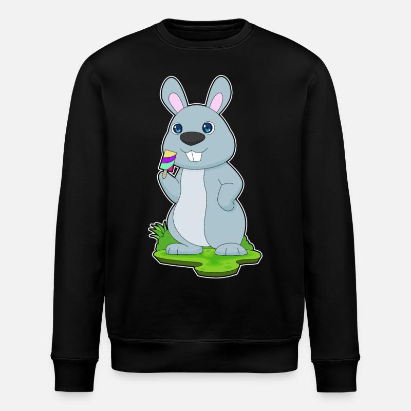 Bunny Popsicles - Stanley/Stella ROLLER Unisex Organic Sweatshirt - black