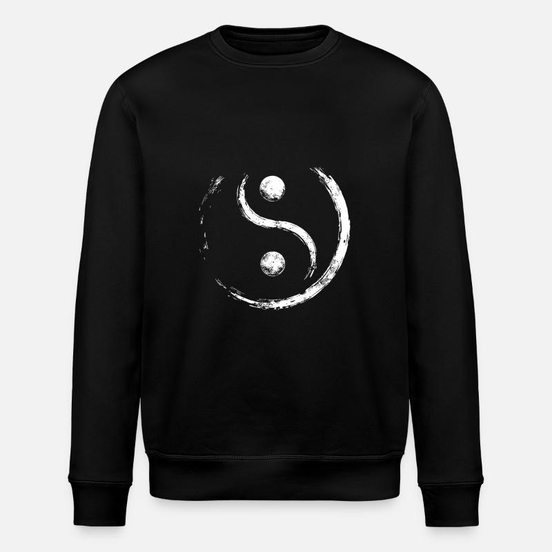 Yin and Yang Balancing - Stanley/Stella ROLLER Unisex Organic Sweatshirt - black