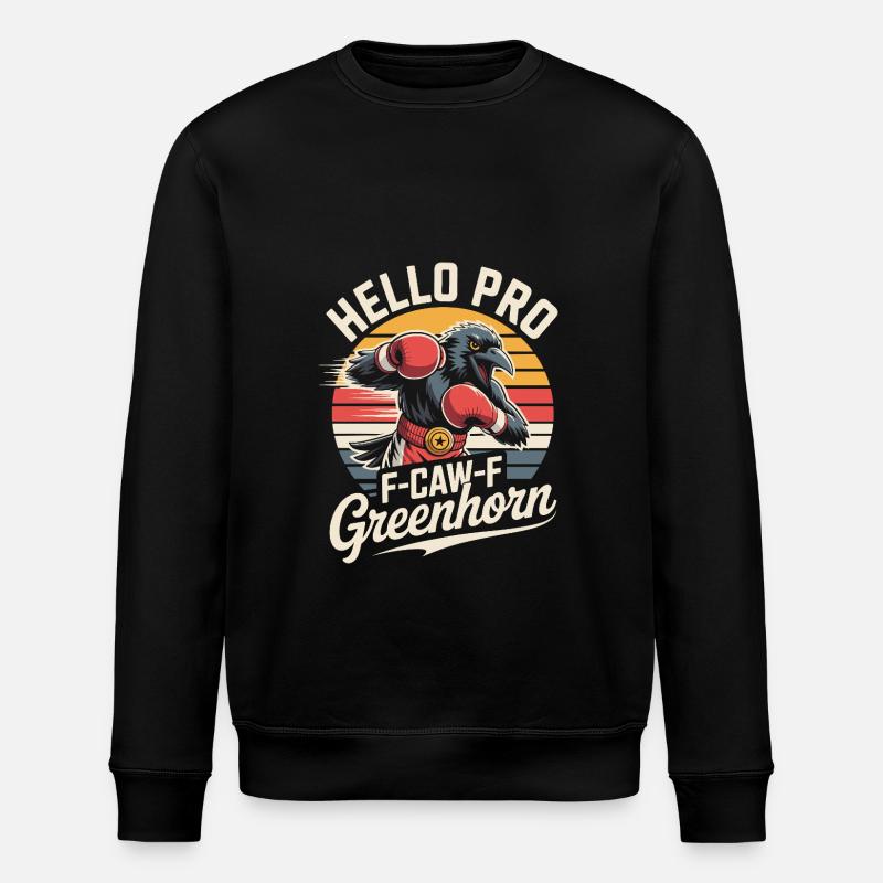 Boxer Crow - Stanley/Stella ROLLER Unisex Organic Sweatshirt - black