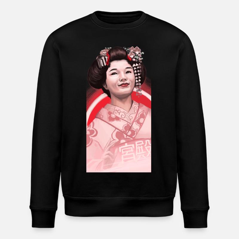Geisha - Stanley/Stella Unisex Bio-Sweatshirt ROLLER - Schwarz