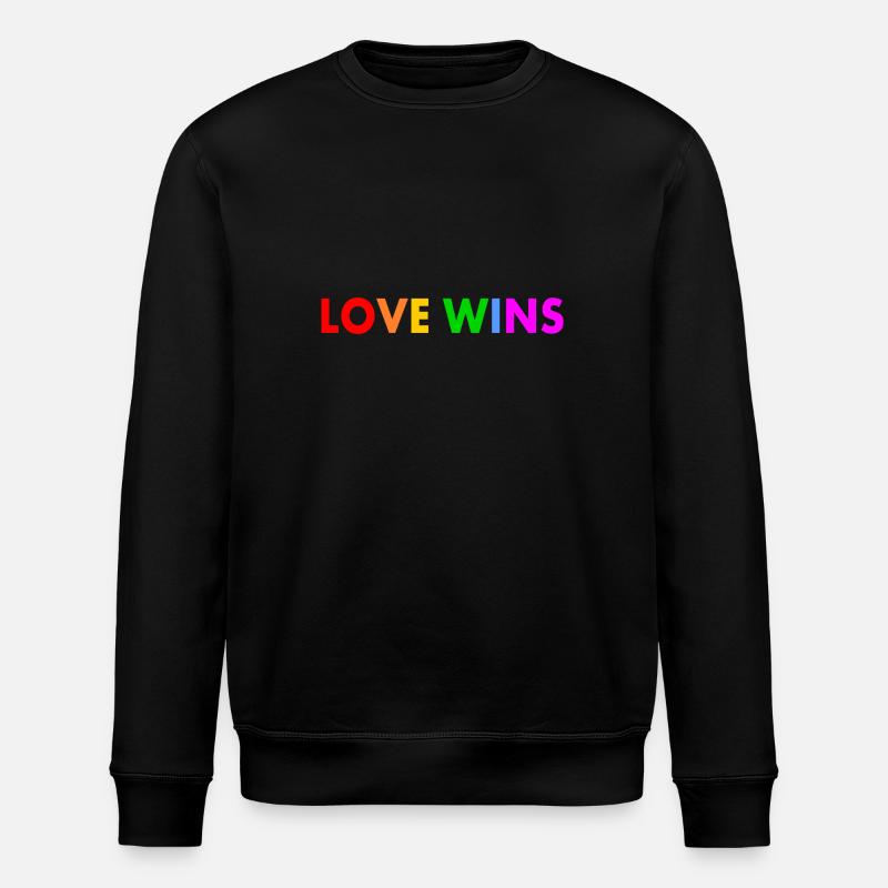 Love wins - Sweat bio ROLLER Stanley/Stella Unisexe - noir