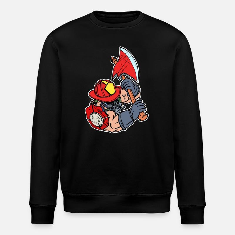 Pompiers Protection incendie Sauveteur Pompier - Sweat bio ROLLER Stanley/Stella Unisexe - noir