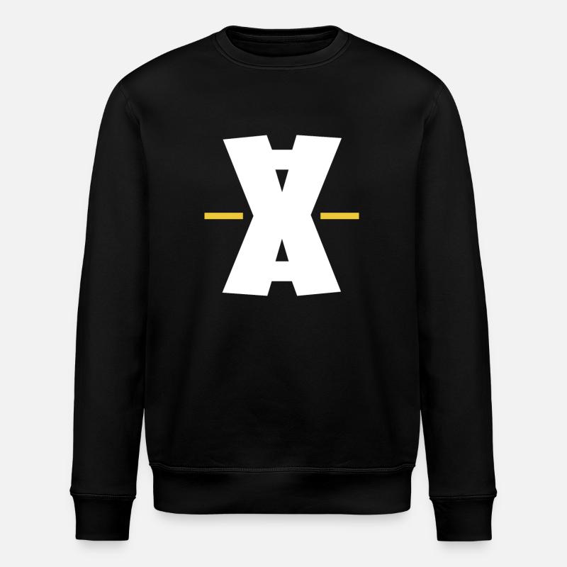 Double X dash digital art - Stanley/Stella ROLLER Unisex Organic Sweatshirt - black