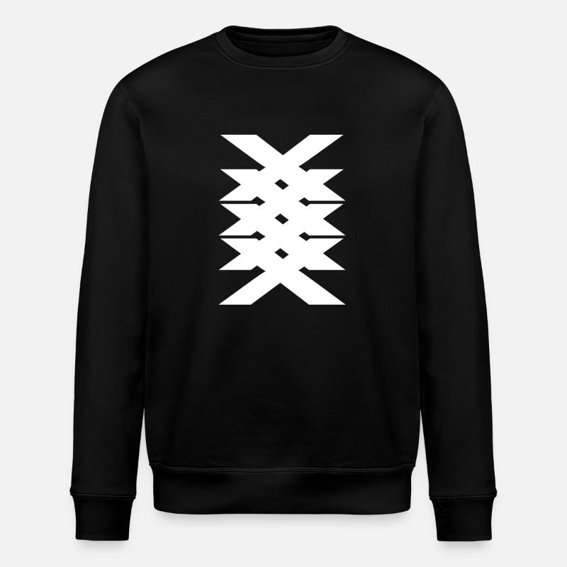 Coole xxxx digitale Kunst - Stanley/Stella Unisex Bio-Sweatshirt ROLLER - Schwarz