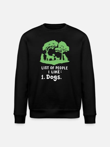 Hundeliebhaber Hundebesitzer - Stanley/Stella Unisex Bio-Sweatshirt ROLLER - Schwarz