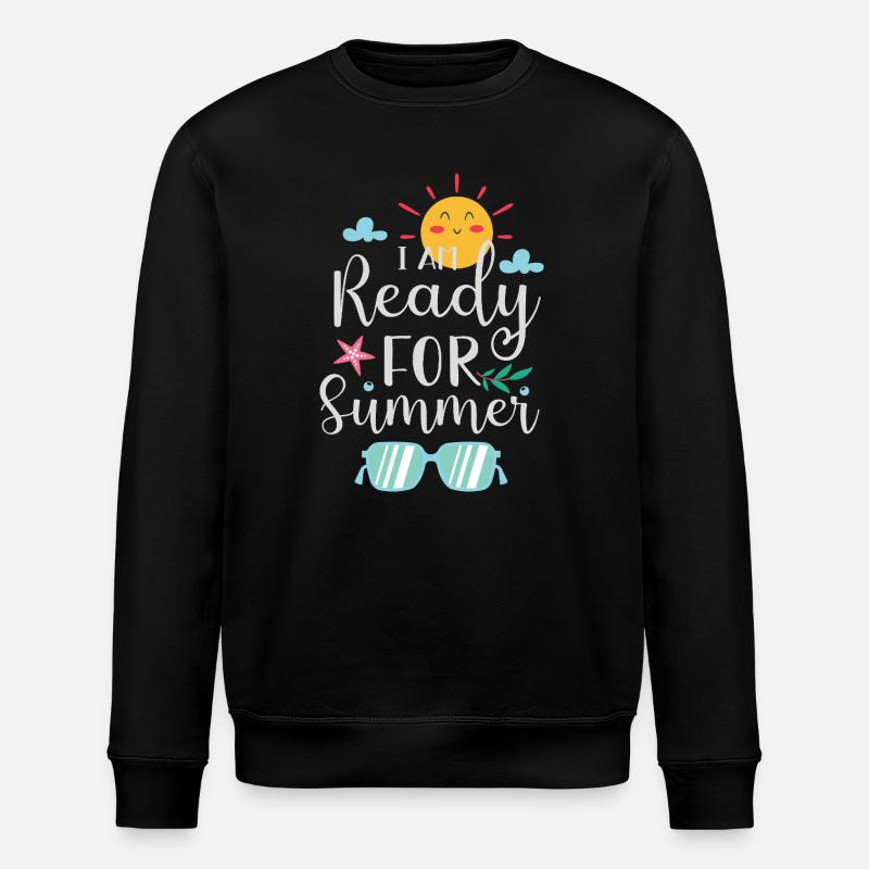 Je suis prêt pour l’été - Sweat bio ROLLER Stanley/Stella Unisexe - noir