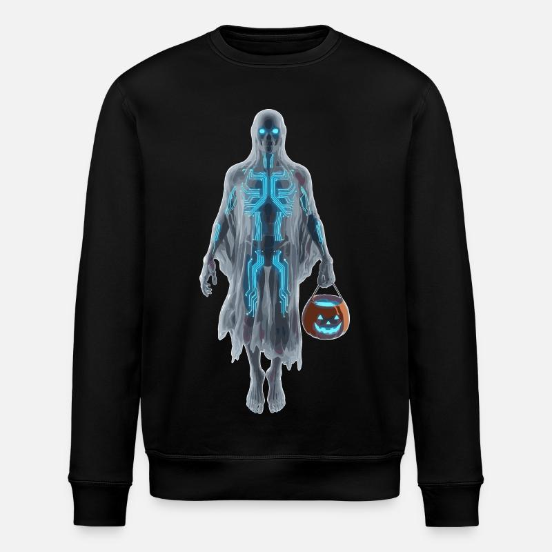 Digitaler Geist - Stanley/Stella Unisex Bio-Sweatshirt ROLLER - Schwarz