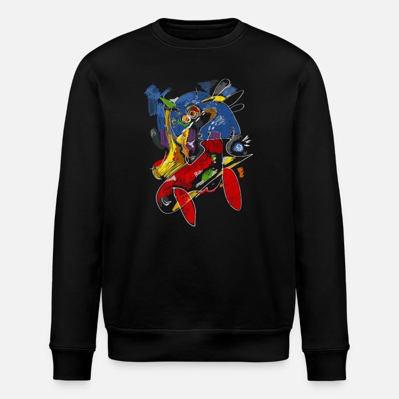 Abstrakt Popart - Stanley/Stella Unisex Bio-Sweatshirt ROLLER - Schwarz