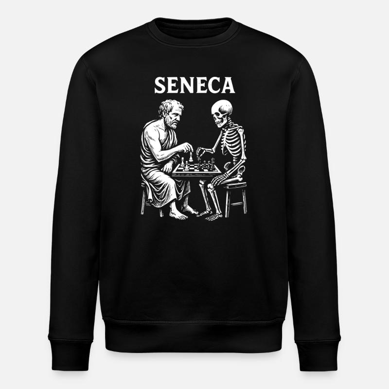 Échecs squelettes Seneca - Sweat bio ROLLER Stanley/Stella Unisexe - noir