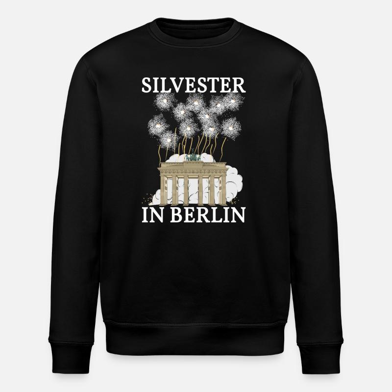 Silvester in Berlin - Stanley/Stella Unisex Bio-Sweatshirt ROLLER - Schwarz