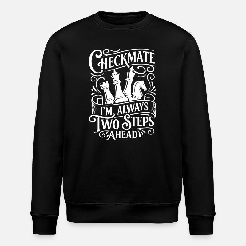 Checkmate – Always Ahead - Stanley/Stella ROLLER Unisex Organic Sweatshirt - black