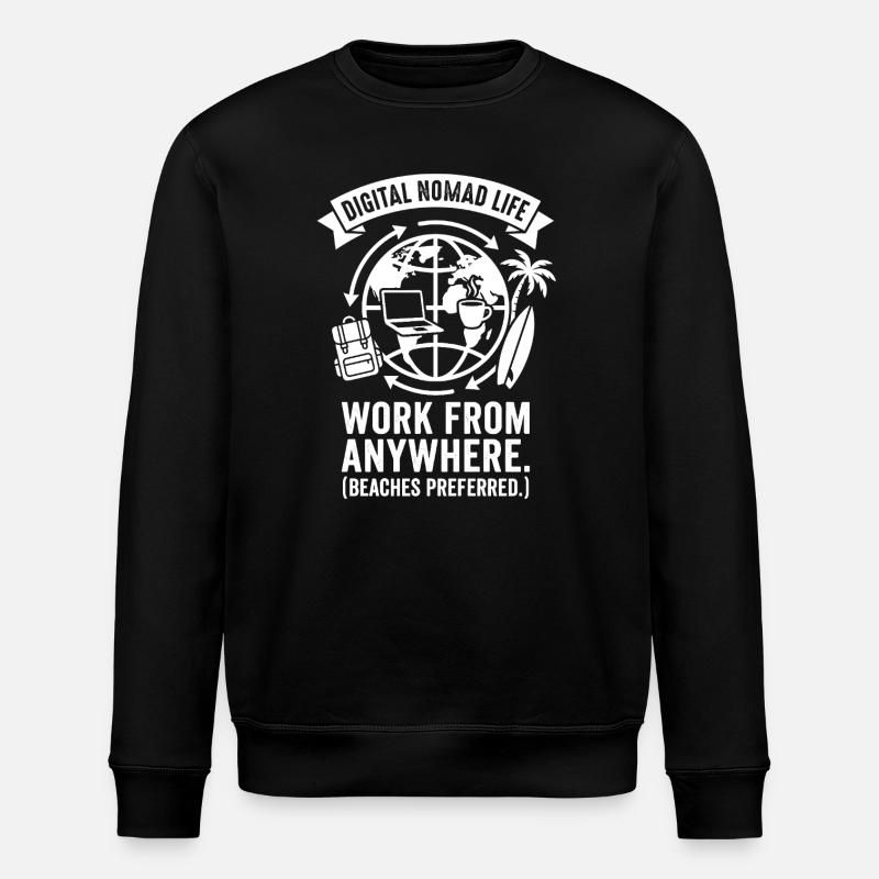 Work Anywhere - Stanley/Stella ROLLER Unisex Organic Sweatshirt - black