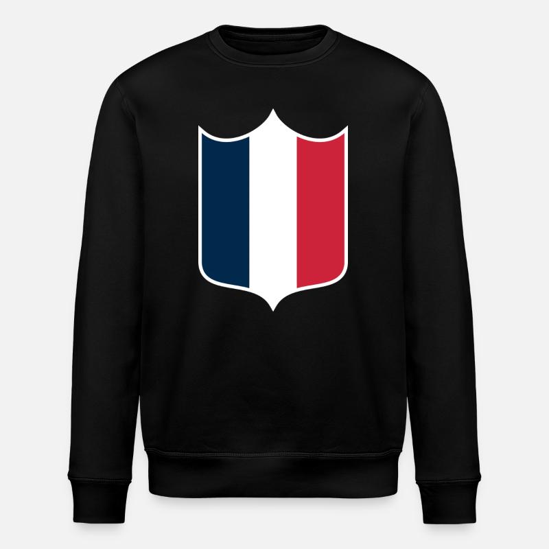 Frankreich - Stanley/Stella Unisex Bio-Sweatshirt ROLLER - Schwarz