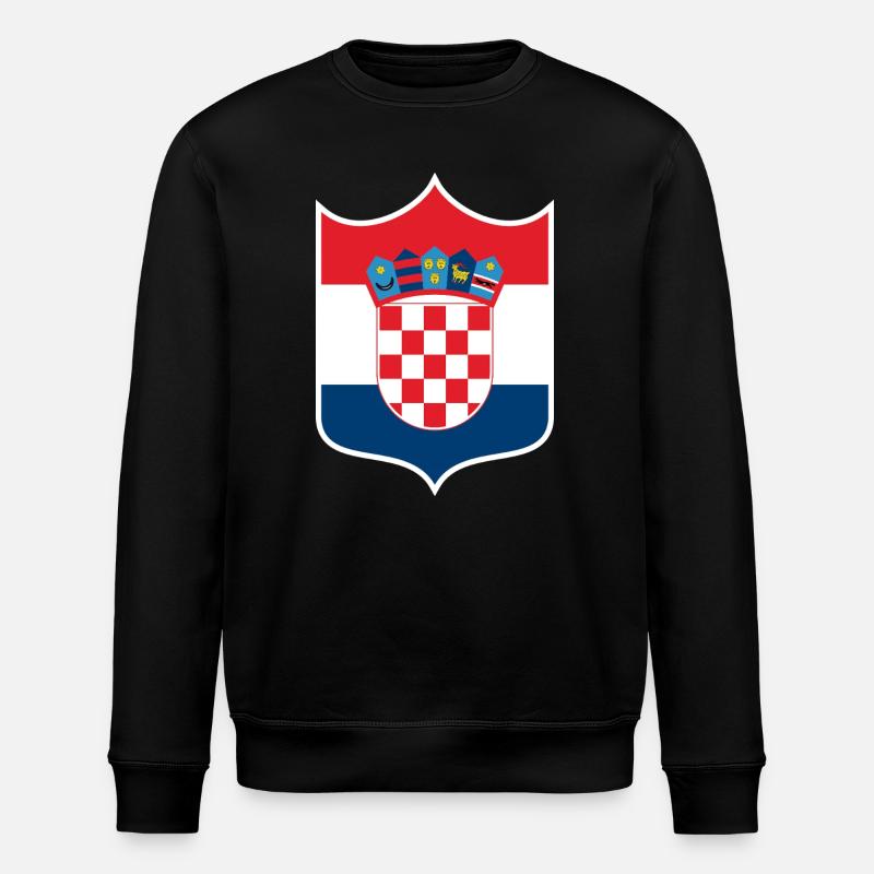 Croatia - Stanley/Stella ROLLER Unisex Organic Sweatshirt - black
