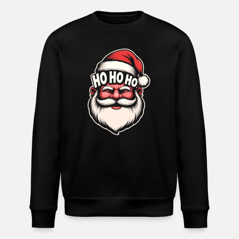 HoHoHo Weihnachten - Stanley/Stella Unisex Bio-Sweatshirt ROLLER - Schwarz
