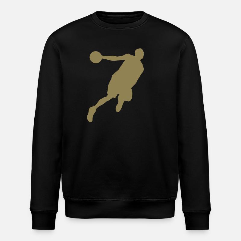 Basketballer Silhouette Basketball - Sweat bio ROLLER Stanley/Stella Unisexe - noir