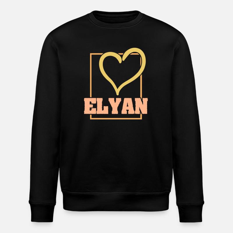 Gift for Elyan - Stanley/Stella ROLLER Unisex Organic Sweatshirt - black