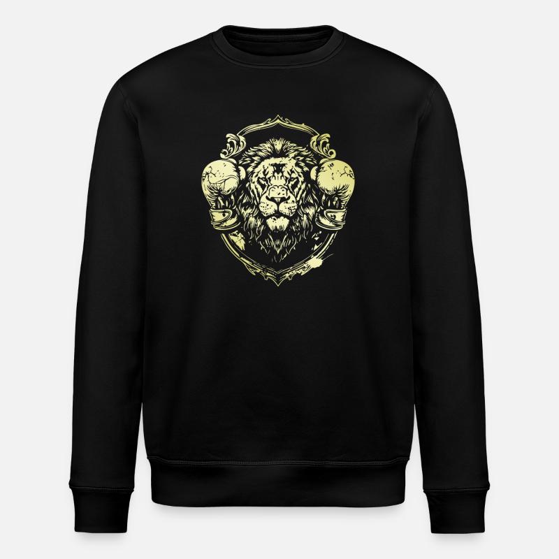 Löwe Boxer - Stanley/Stella Unisex Bio-Sweatshirt ROLLER - Schwarz