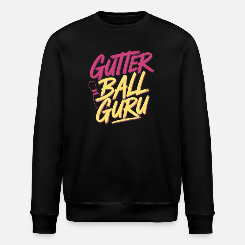 Gutter Ball Guru 13 - Stanley/Stella Unisex Bio-Sweatshirt ROLLER - Schwarz