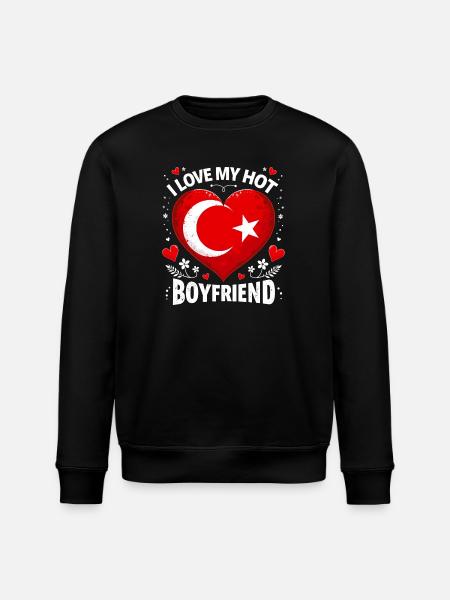 Hot Turkish Boyfriend - Love - Stanley/Stella ROLLER Unisex Organic Sweatshirt - black