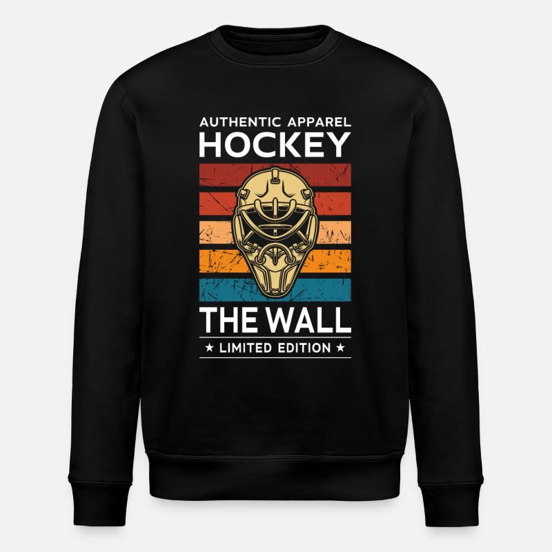 Hockey the Wall - Stanley/Stella ROLLER Unisex Organic Sweatshirt - black