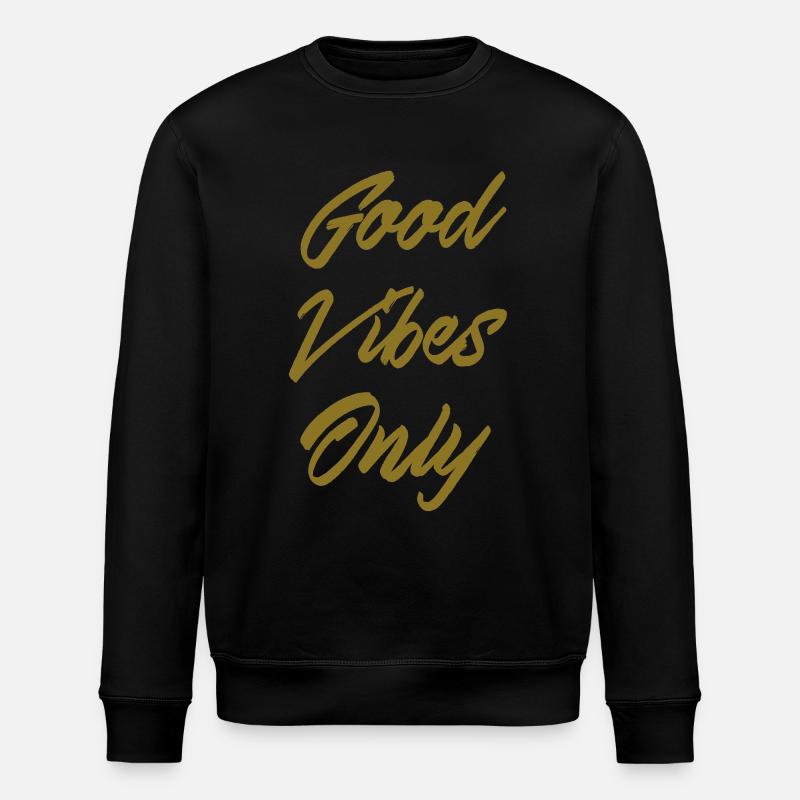 gute Stimmung nur - Stanley/Stella Unisex Bio-Sweatshirt ROLLER - Schwarz