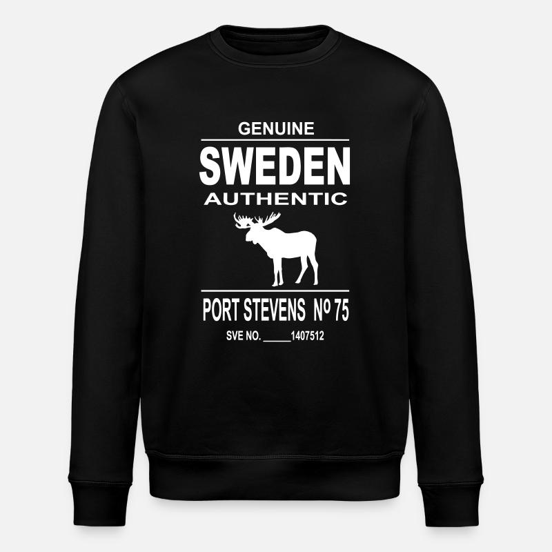 Sweden Moose - Stanley/Stella Unisex Bio-Sweatshirt ROLLER - Schwarz