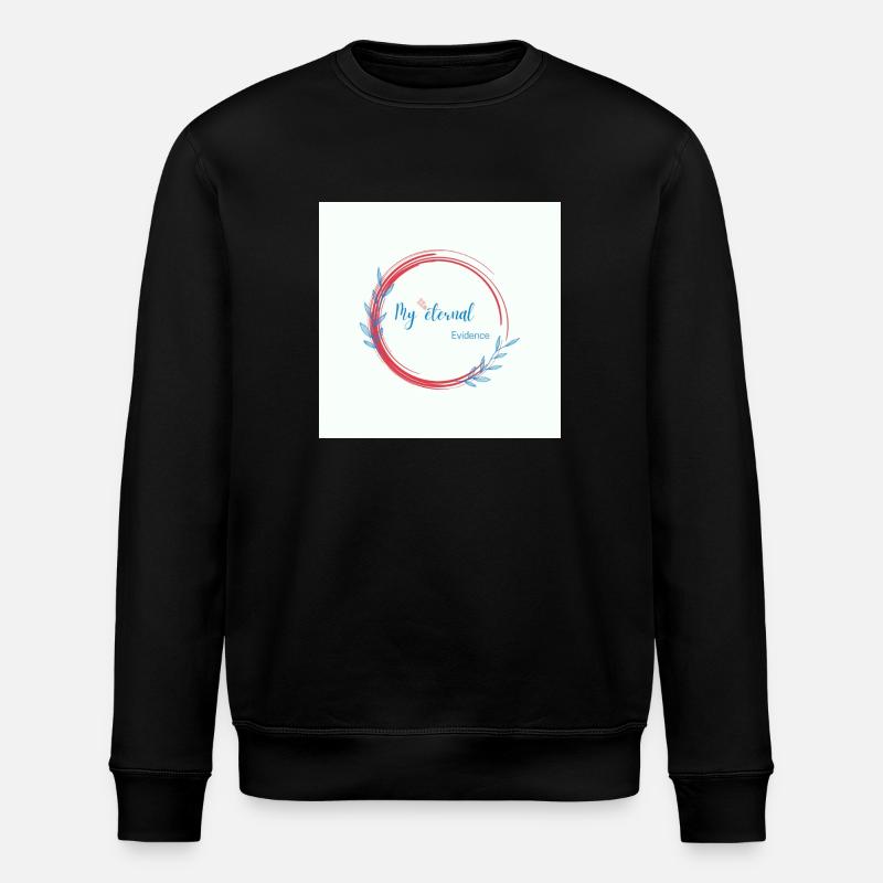 Rainbow butterfly created - Stanley/Stella ROLLER Unisex Organic Sweatshirt - black