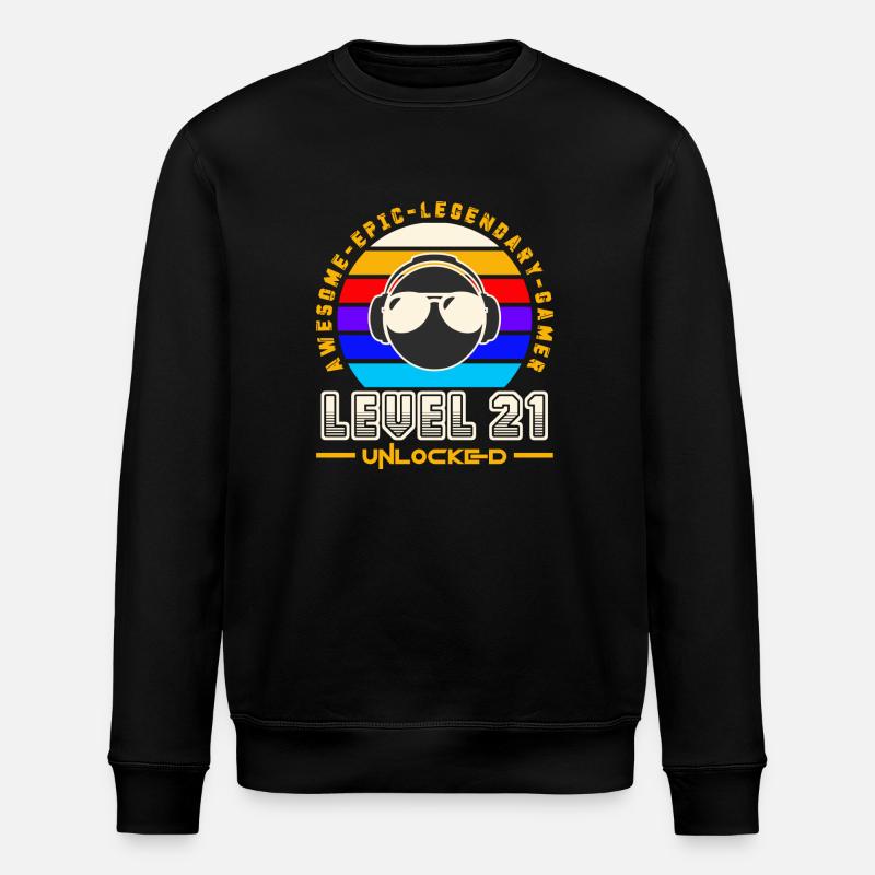 Stufe 21 - Stanley/Stella Unisex Bio-Sweatshirt ROLLER - Schwarz
