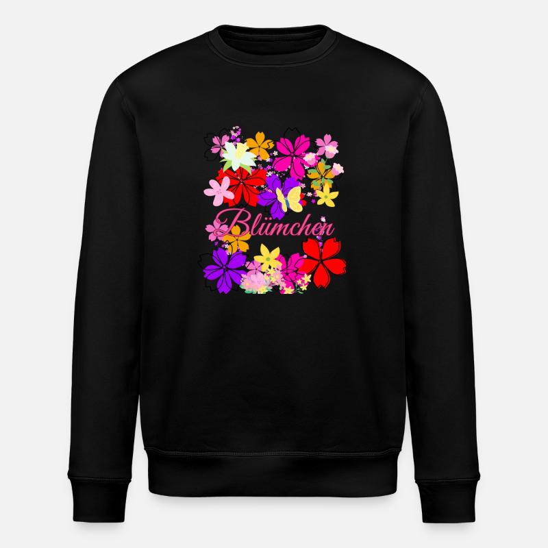 Blümchen, Blumen, Blumen kostüm,karneval - Stanley/Stella Unisex Bio-Sweatshirt ROLLER - Schwarz