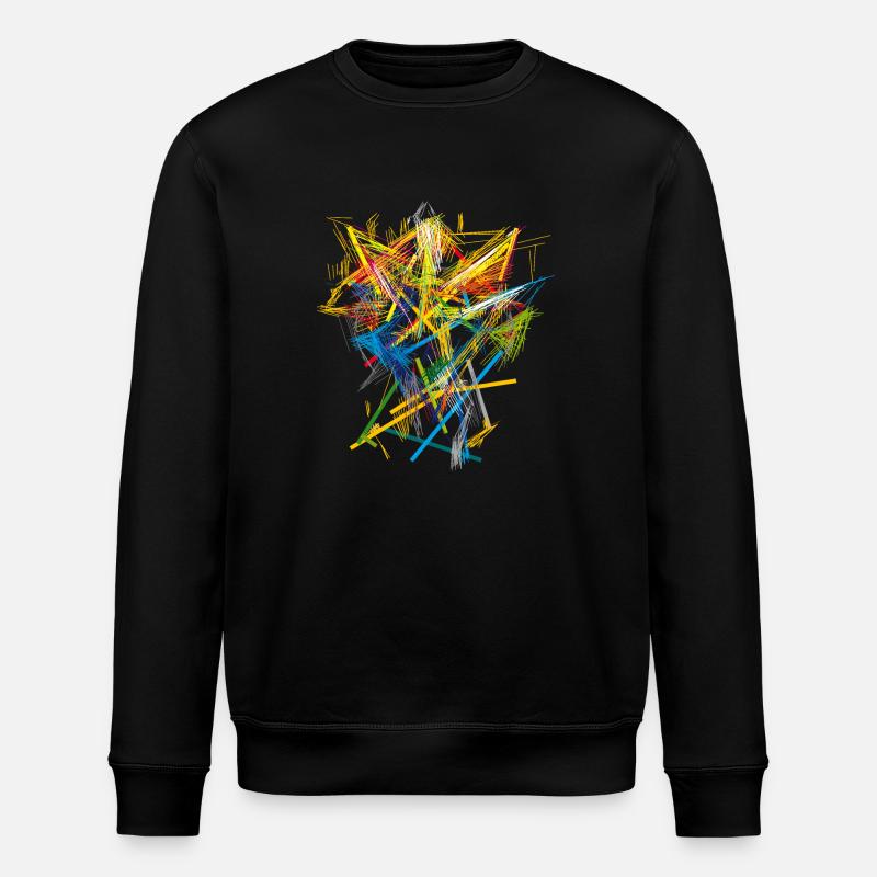 abstrakt - Stanley/Stella Unisex Bio-Sweatshirt ROLLER - Schwarz