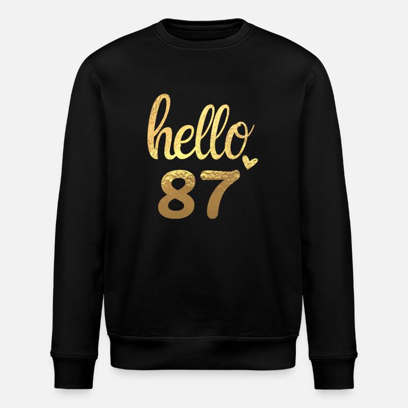Hallo 87 gold - Stanley/Stella Unisex Bio-Sweatshirt ROLLER - Schwarz