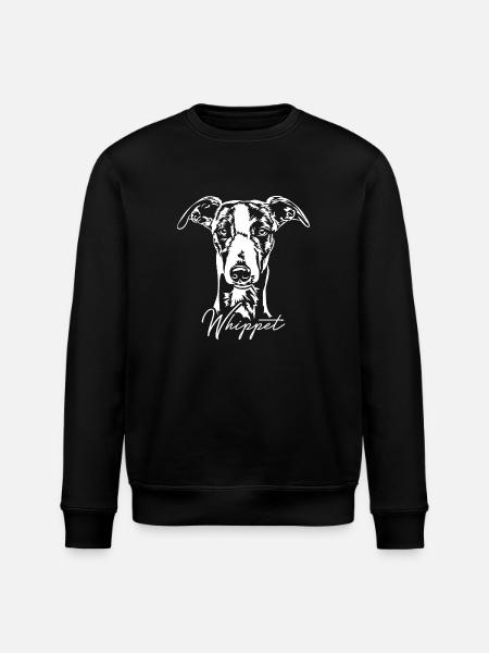 WHIPPET Greyhound Greyhound Dog Wilsigns - Stanley/Stella ROLLER Unisex Organic Sweatshirt - black