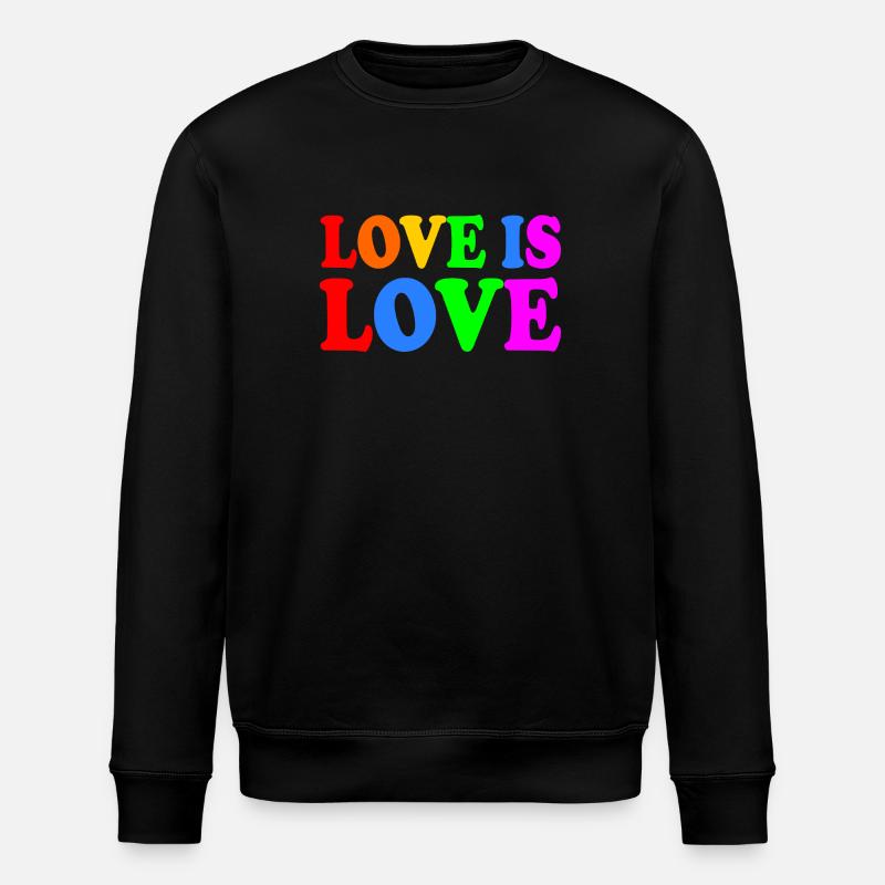 Love is love - Sweat bio ROLLER Stanley/Stella Unisexe - noir