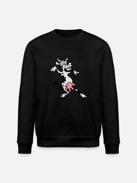 Bekloppte Kuh - Stanley/Stella Unisex Bio-Sweatshirt ROLLER - Schwarz