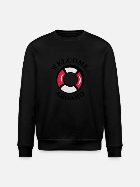 welcome_aboard - Stanley/Stella ROLLER Unisex Organic Sweatshirt - black