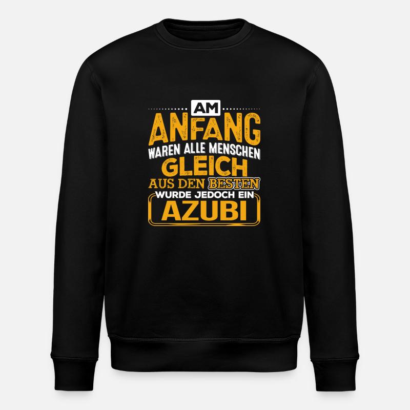 AZUBI - Der Beste - Stanley/Stella Unisex Bio-Sweatshirt ROLLER - Schwarz
