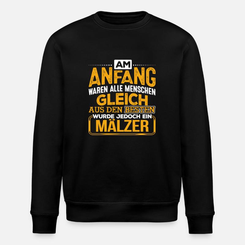 MÄLZER - Der Beste - Stanley/Stella Unisex Bio-Sweatshirt ROLLER - Schwarz