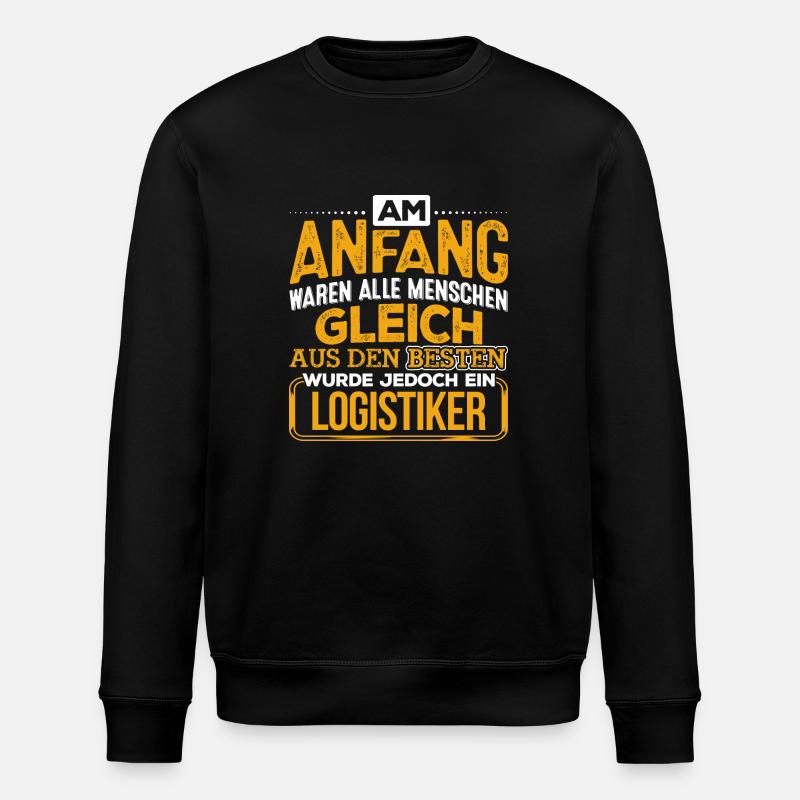 LOGISTIKER - Der Beste - Stanley/Stella Unisex Bio-Sweatshirt ROLLER - Schwarz