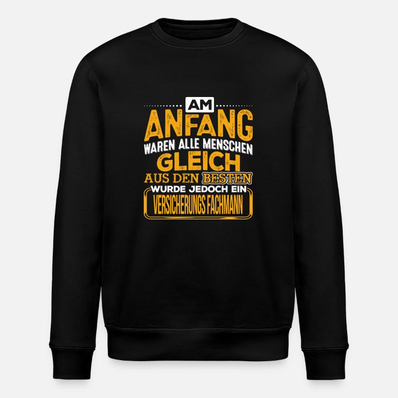 VERSICHERUNGS-FACHMANN - Der Beste - Stanley/Stella Unisex Bio-Sweatshirt ROLLER - Schwarz