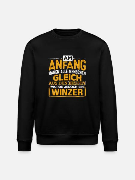 WINZER - Der Beste - Stanley/Stella Unisex Bio-Sweatshirt ROLLER - Schwarz
