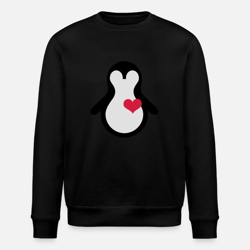 penguin with heart - Sweat bio ROLLER Stanley/Stella Unisexe - noir