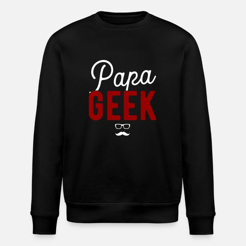 Papa geek cadeau - Sweat bio ROLLER Stanley/Stella Unisexe - noir
