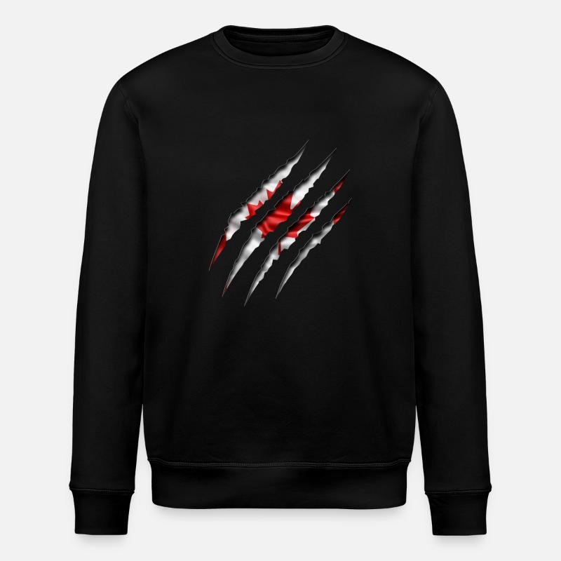 Kanada Kralle - Stanley/Stella Unisex Bio-Sweatshirt ROLLER - Schwarz