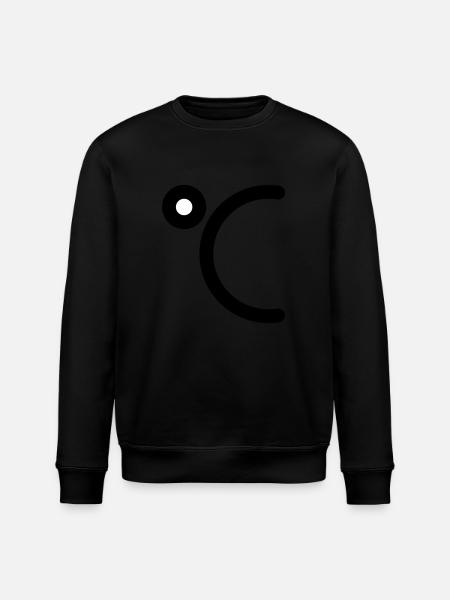 Degrees Celsius icon to personalize - Stanley/Stella ROLLER Unisex Organic Sweatshirt - black