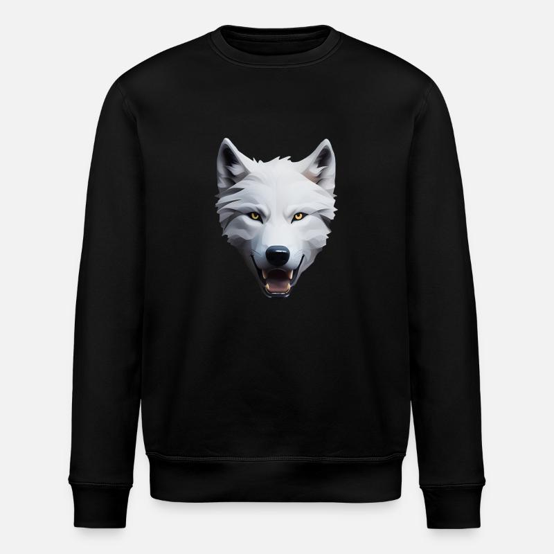 Wolf - Stanley/Stella ROLLER Unisex Organic Sweatshirt - black